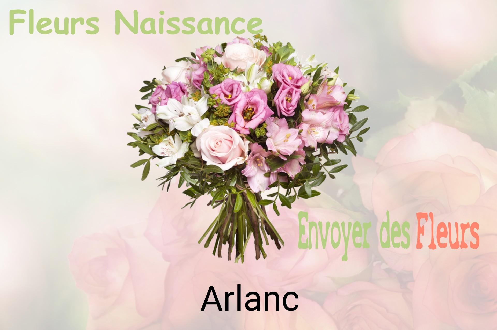Bouquet de fleurs de naissance livré à Arlanc